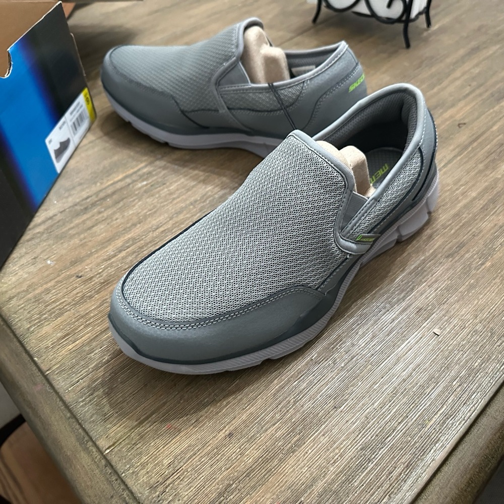 Skechers Men's Gray Slip-On memory foam shoes